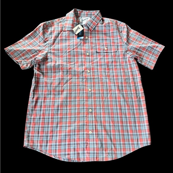 Men's Duluth Trading COOLMAX Wrinklefighter Short Sleeve Shirt Size Medium NWT - Picture 1 of 5